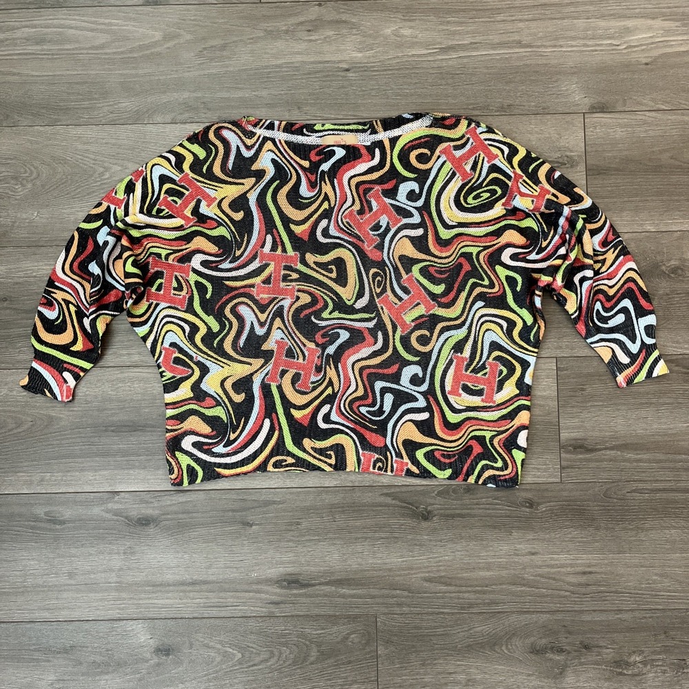 Free For Humanity Womens Multicolor Knit Top OS